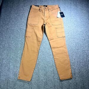 NWT Oat New York High Rise Ankle Skinny Pants  Toffee Womens 27 Mom Preppy
